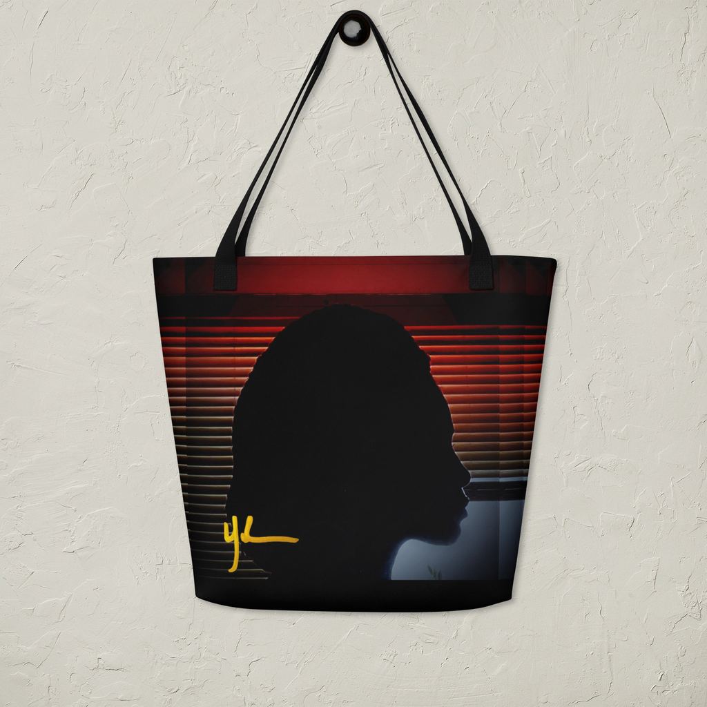 Black Cameo Large Tote