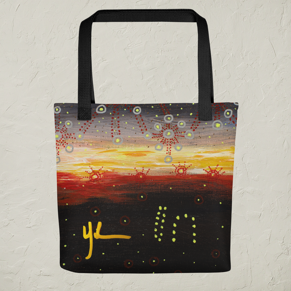 Woman at Sunset Small Tote