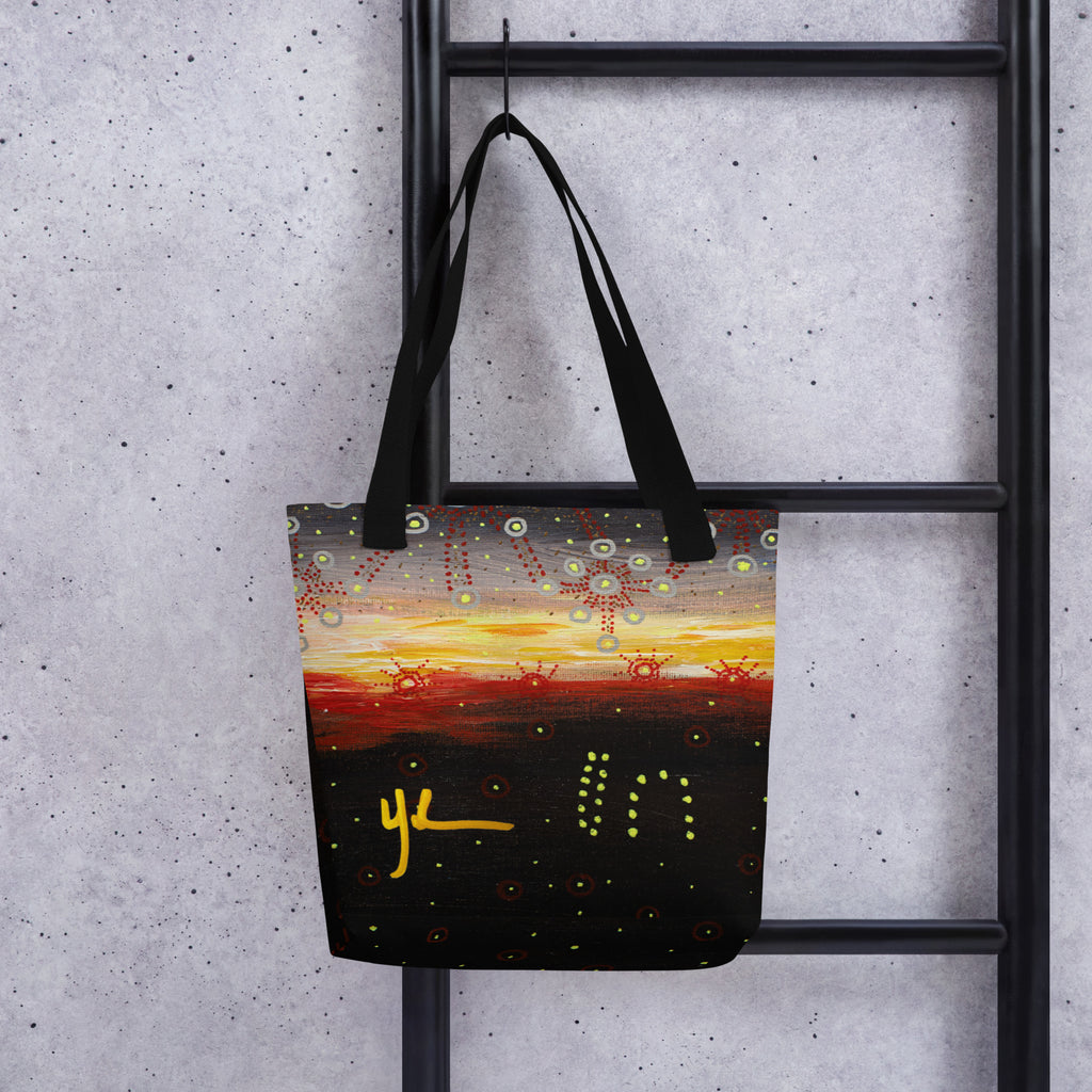 Woman at Sunset Small Tote