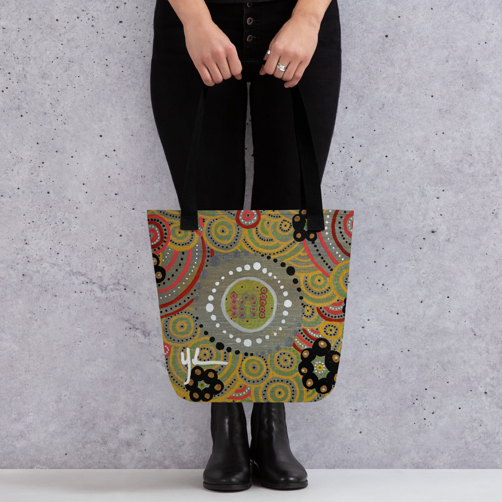 Friend - Olive and Grey Small Tote