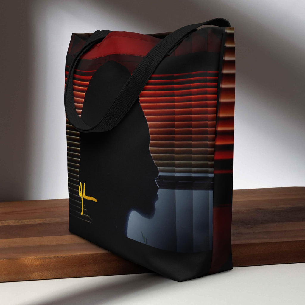 Black Cameo Large Tote