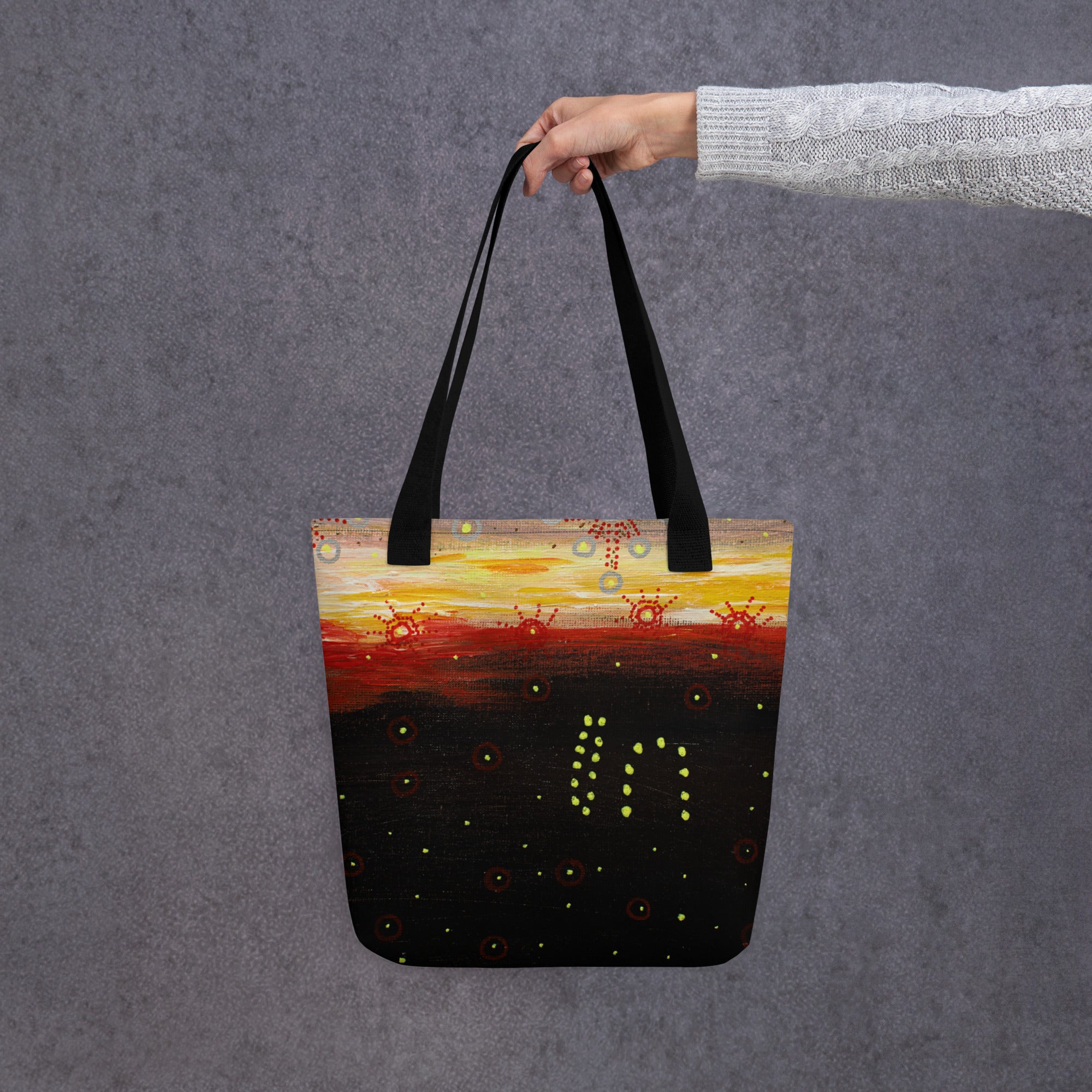 Woman at Sunset Small Tote