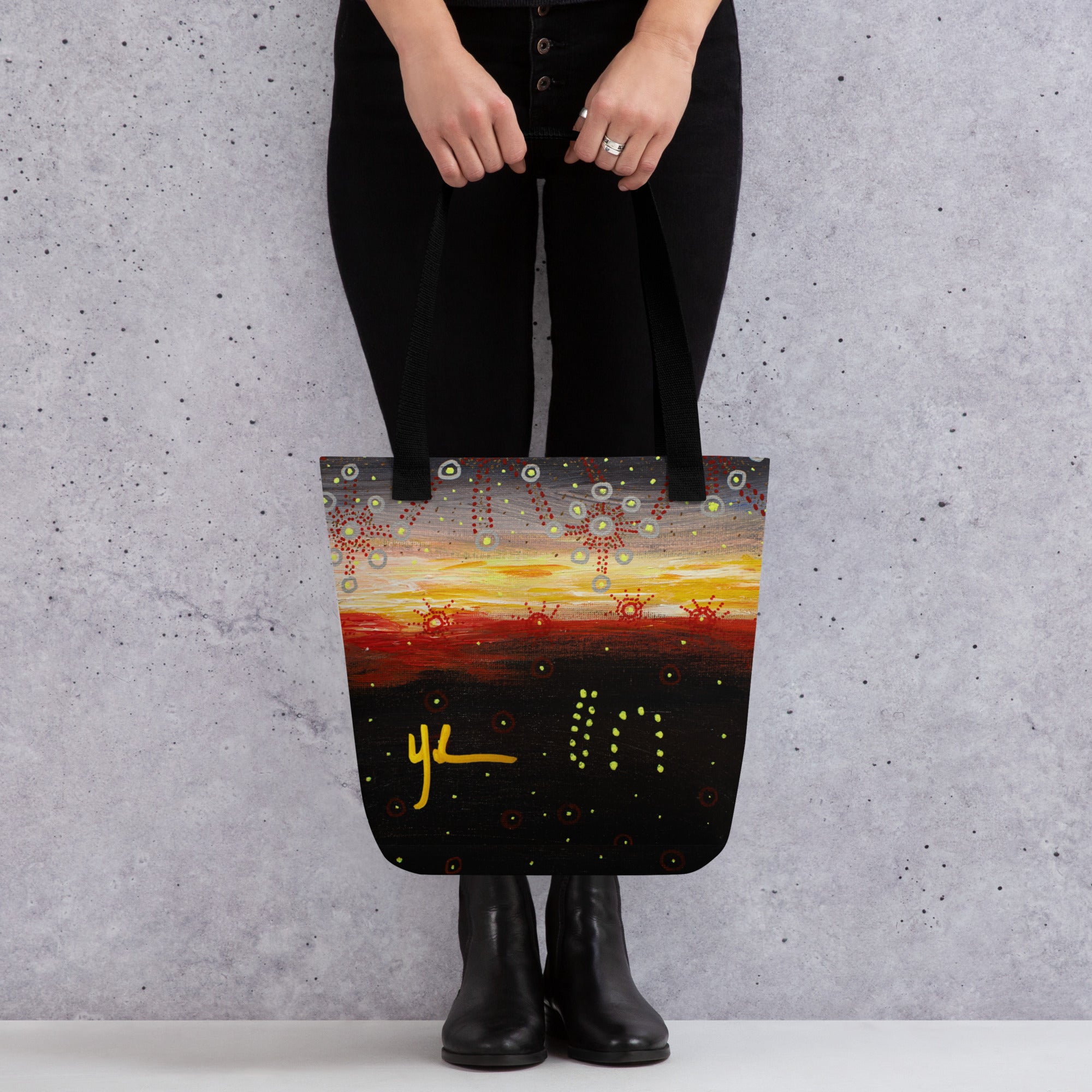 Woman at Sunset Small Tote