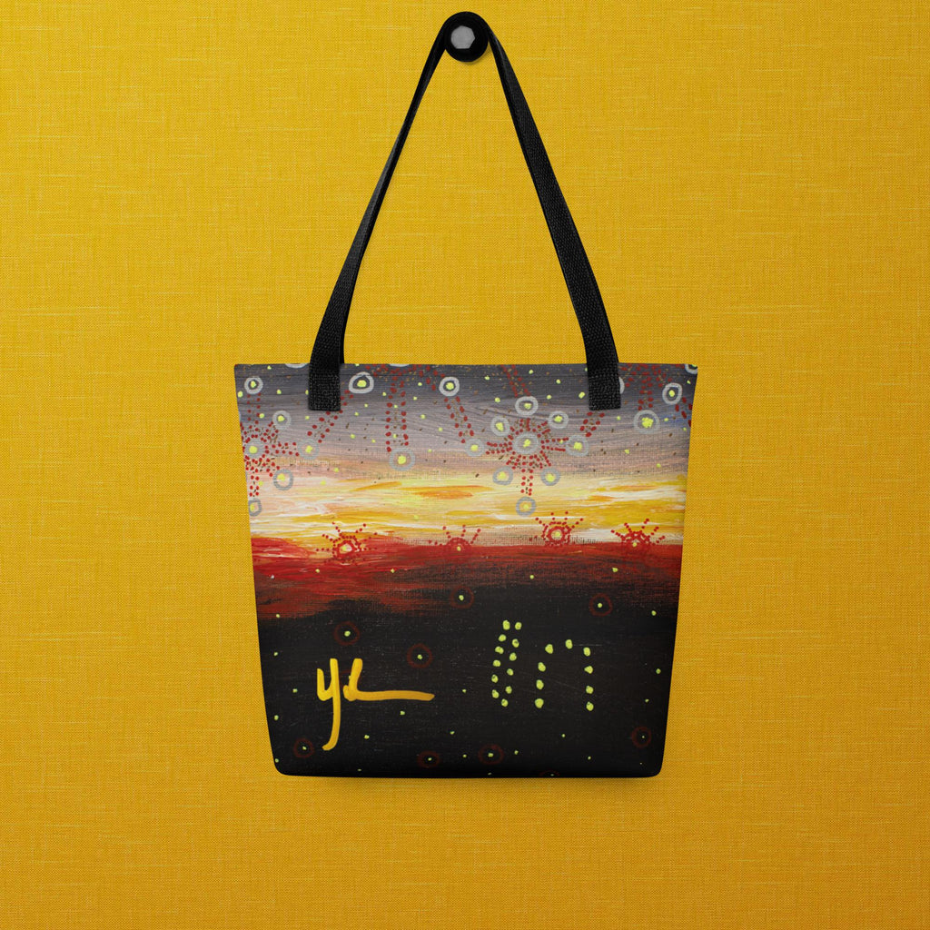 Woman at Sunset Small Tote